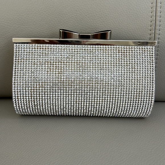 Bride Halloween Costume: rhinestone clutch with comb veil - Picture 6 of 6